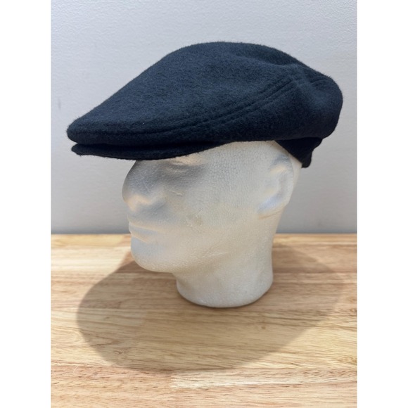 Vintage Dorfman Pacific Small Black Flat Cap - Picture 1 of 11